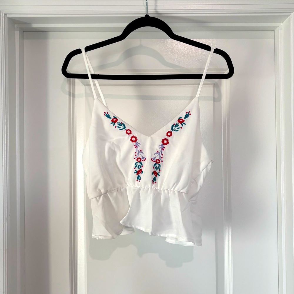 Womens Embroidery cami top